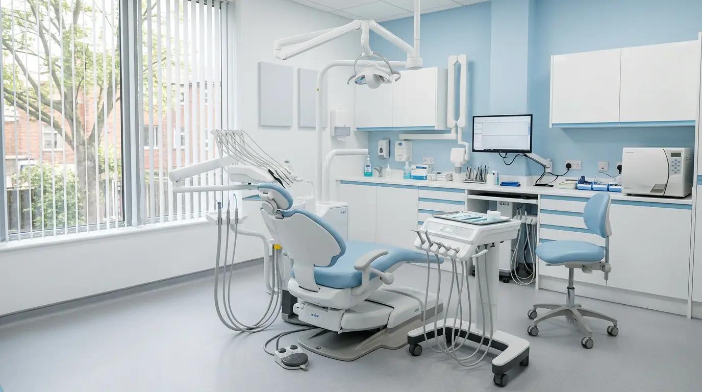 Modern dental clinic treatment room